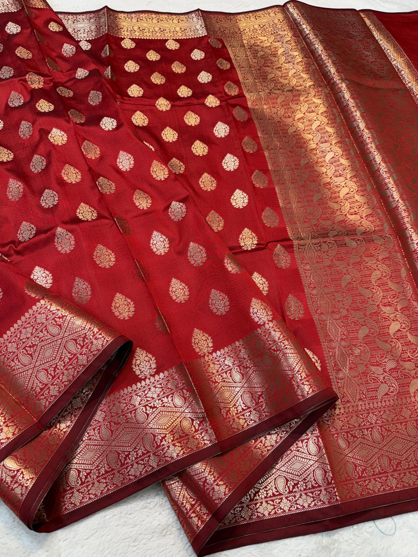 Red Soft Silk Premium Banarasi Saree