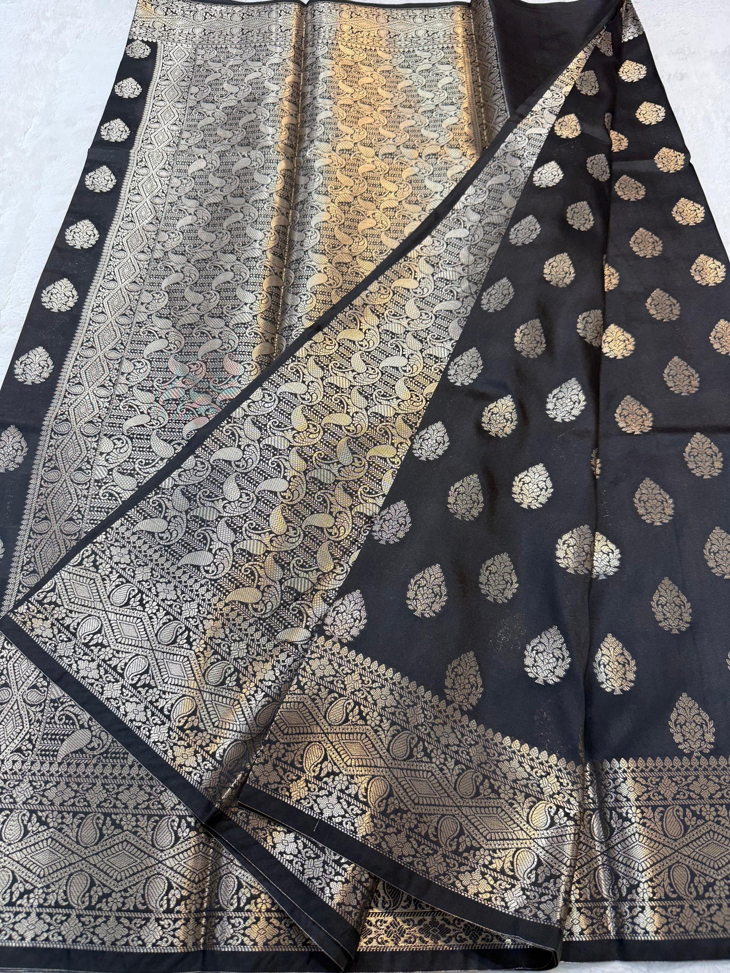Black Soft Silk Premium Banarasi Saree