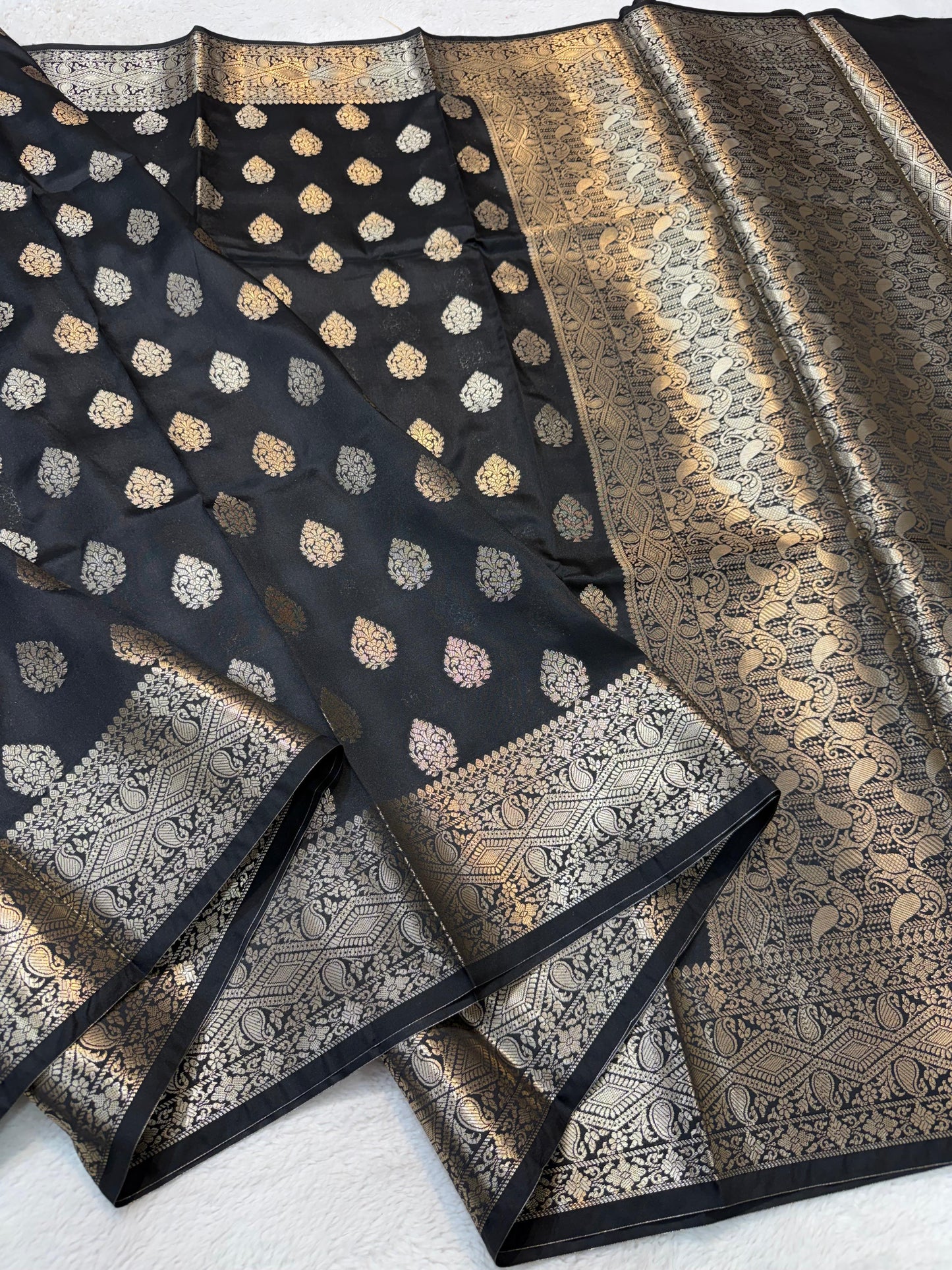 Black Soft Silk Premium Banarasi Saree