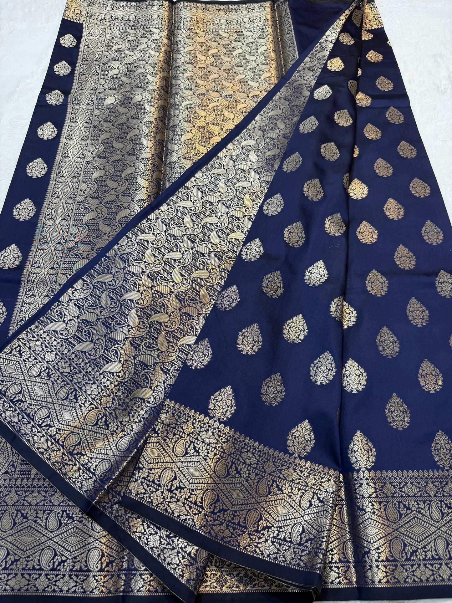 Blue Soft Silk Premium Banarasi Saree