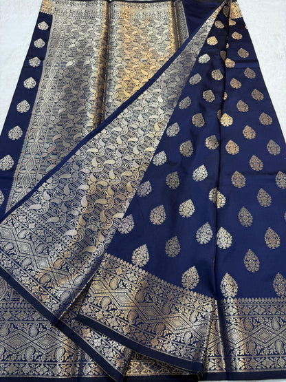 Blue Soft Silk Premium Banarasi Saree