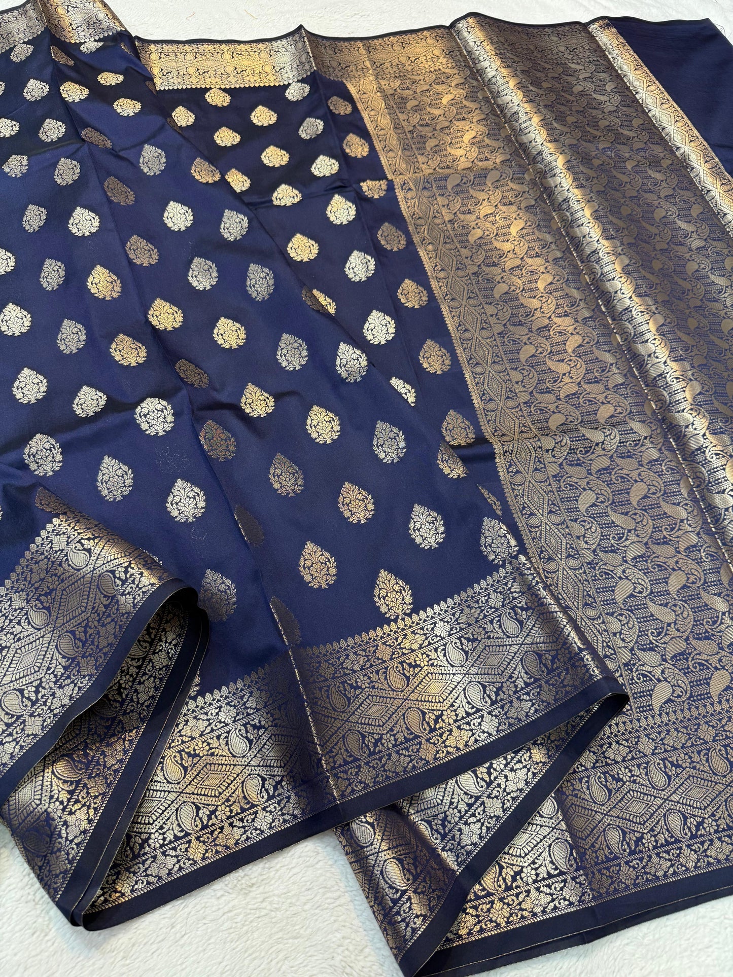 Blue Soft Silk Premium Banarasi Saree