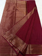 Maroon Dupion Silk Banarasi Saree