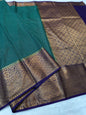 Green Dupion Silk Banarasi Saree