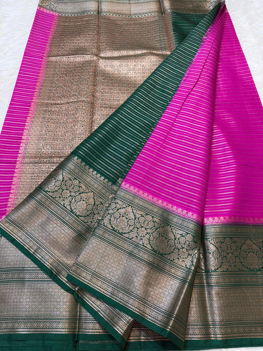 Rani  Dupion Silk Banarasi Saree