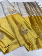 Tissue Half Half Handwork Designer Banarasi Saree