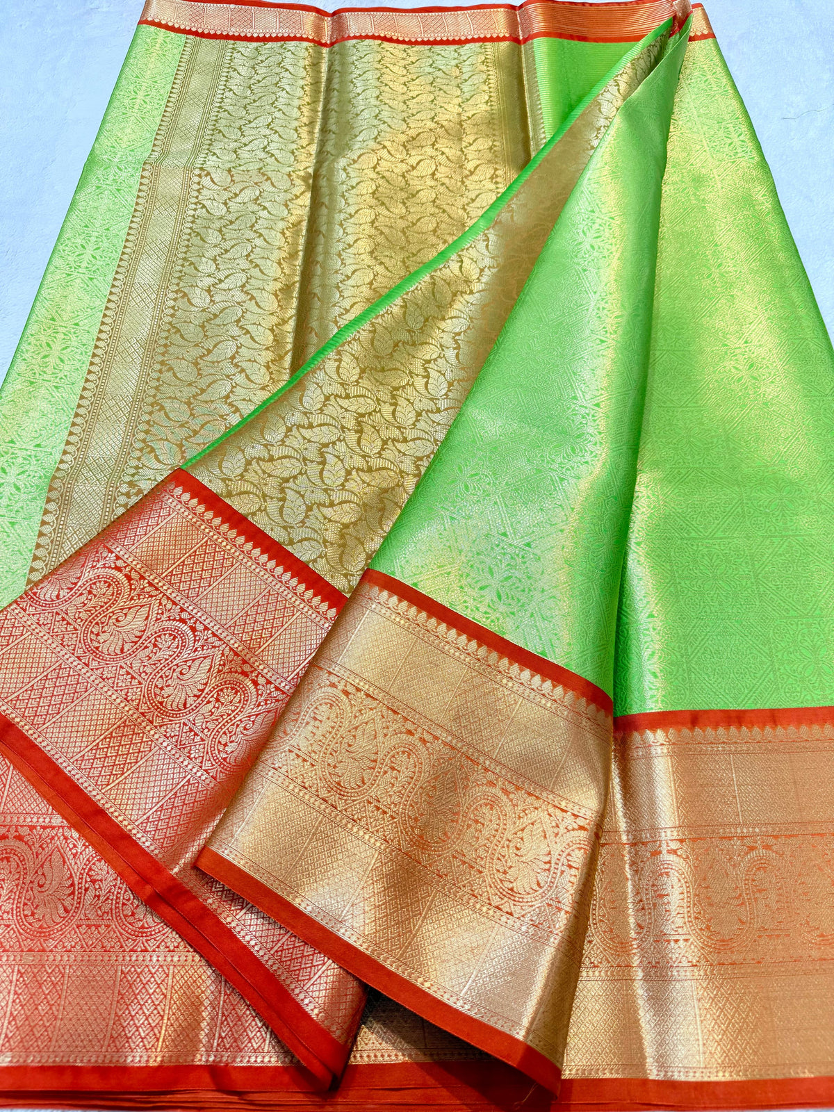 Green Kanchi Silk Premium Banarasi Saree