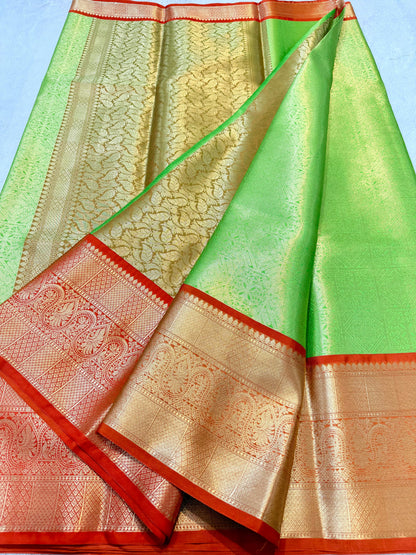 Green Kanchi Silk Premium Banarasi Saree