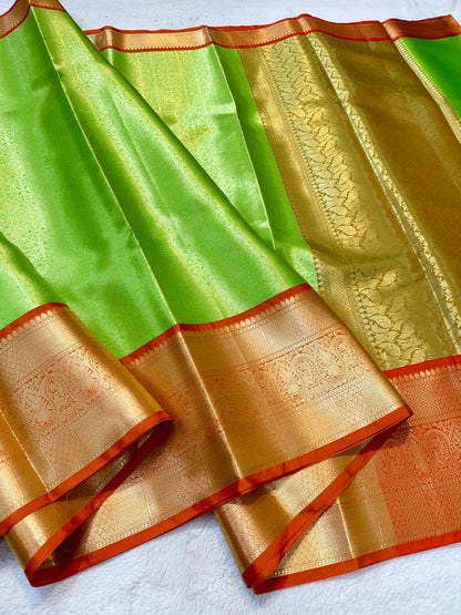 Green Kanchi Silk Premium Banarasi Saree