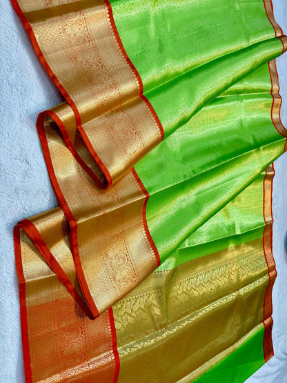Green Kanchi Silk Premium Banarasi Saree