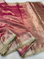 Maharani Tissue Ghungaroo With Lace Premium Banarasi Saree