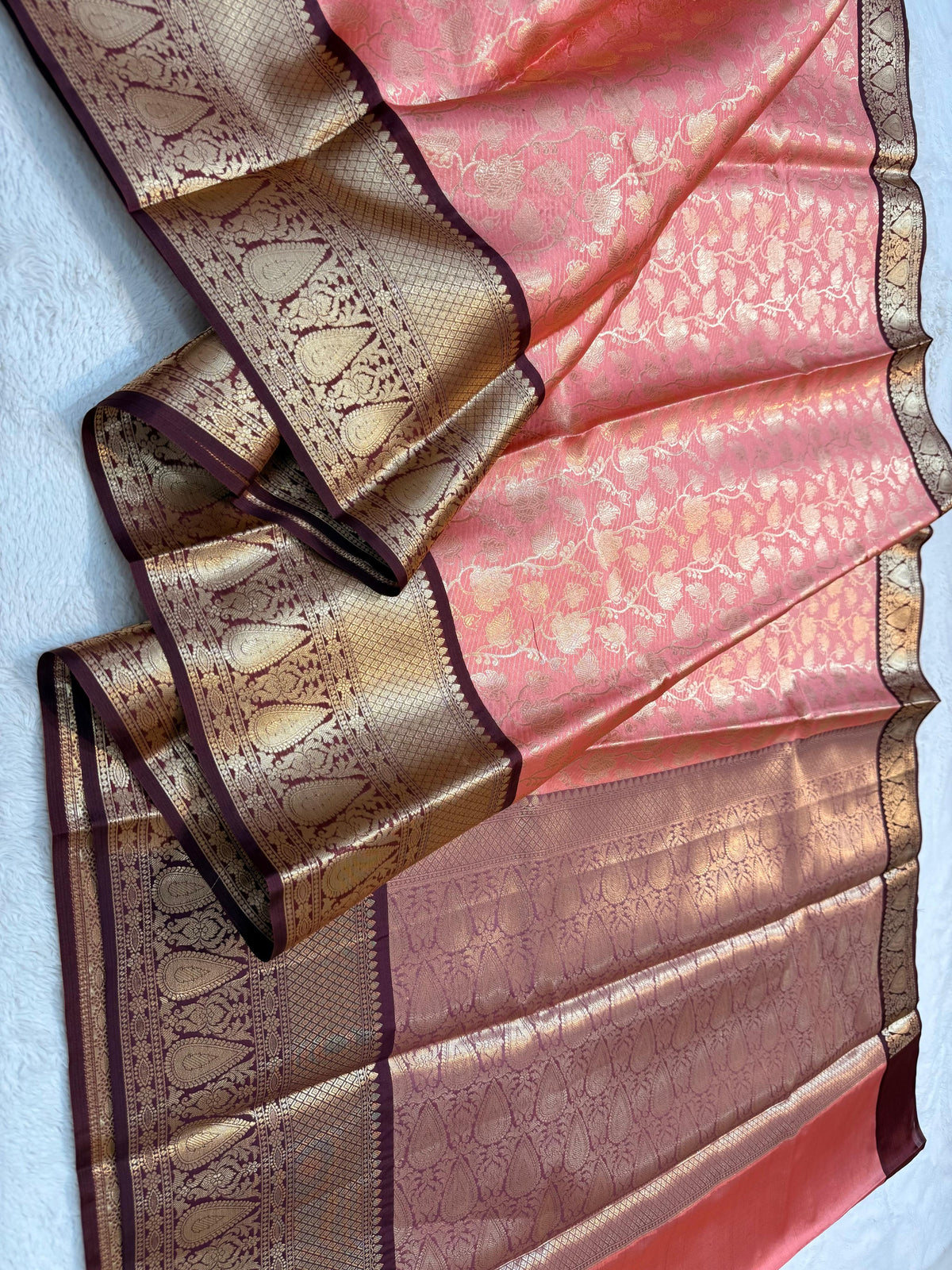 Pink Kanchi Silk Premium Banarasi Saree