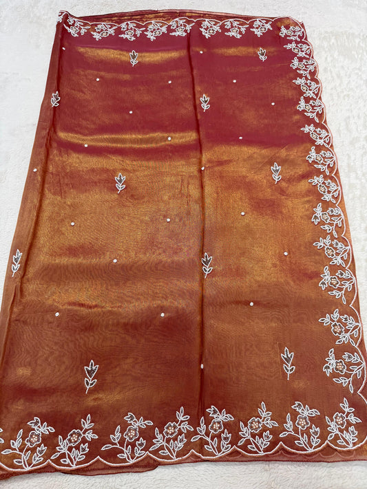 Tissue Handwork Premium Banarasi Saree