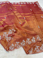 Tissue Handwork Premium Banarasi Saree