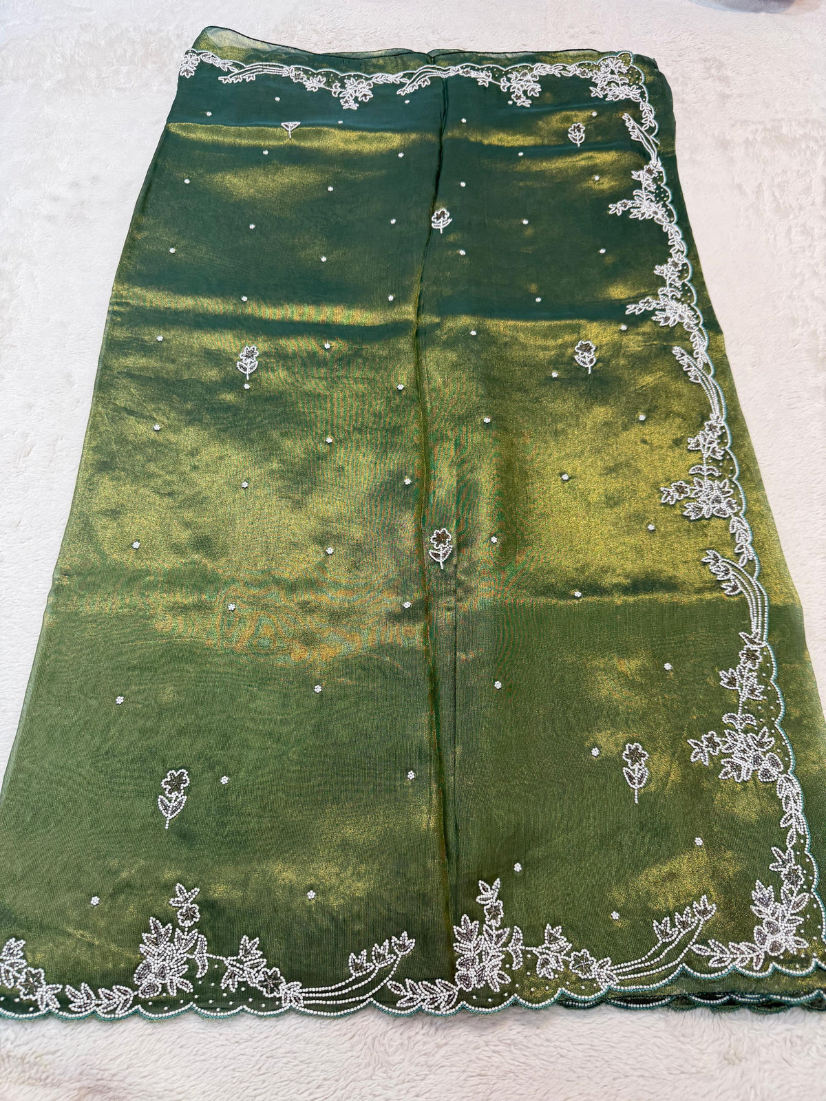 Tissue Handwork Premium Banarasi Saree