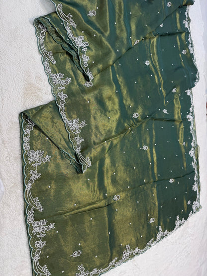 Tissue Handwork Premium Banarasi Saree