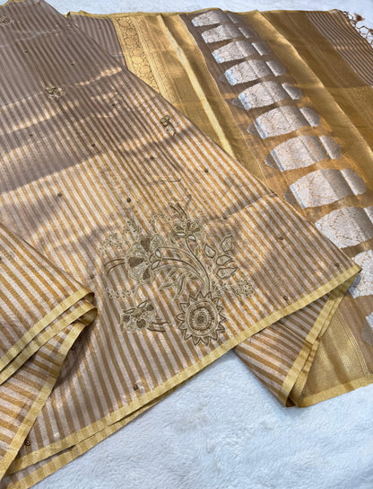 Tissue Designer Handwork Premium Banarasi
