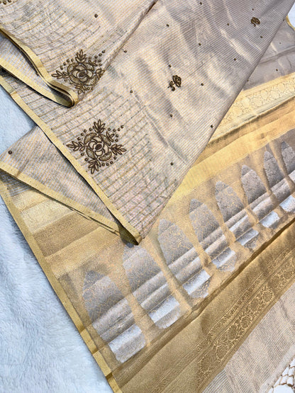 Tissue Designer Handwork Premium Banarasi