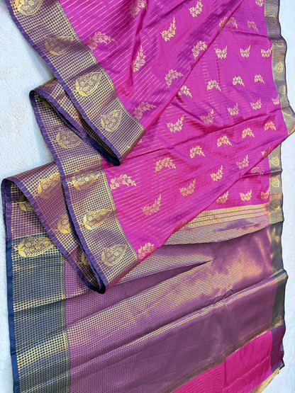 Magenta Soft Silk Premium Banarasi Saree