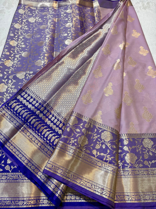 Nude Pink Soft Silk Premium Banarasi Saree