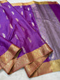 Purple Soft Silk Premium Banarasi Saree