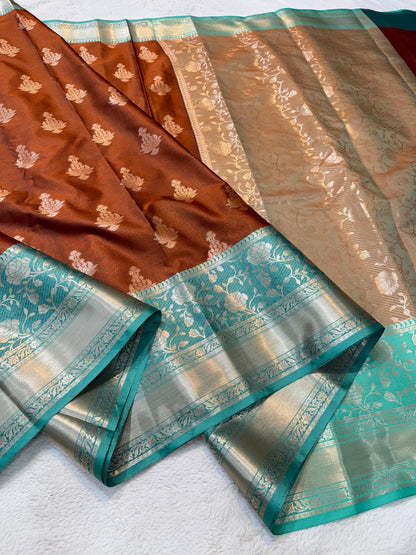Bronze Soft Silk Premium Banarasi Saree