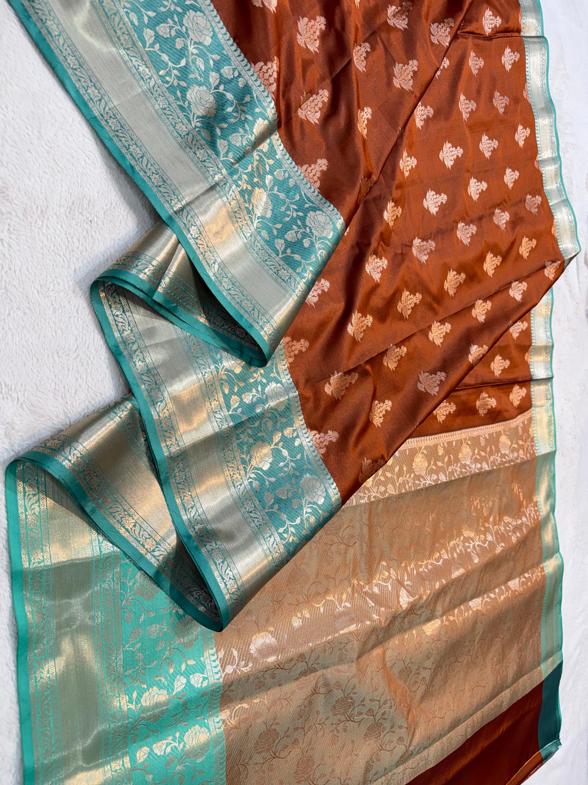 Bronze Soft Silk Premium Banarasi Saree