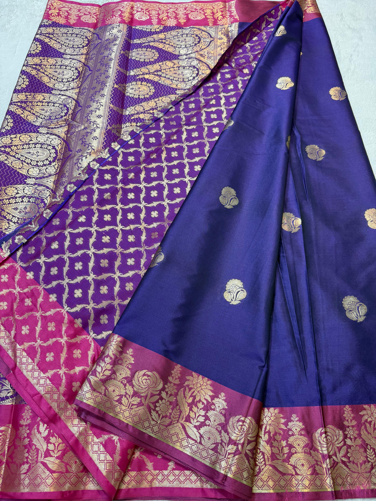 Blue Soft Silk Premium Banarasi Saree
