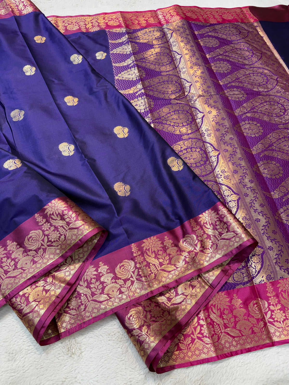 Blue Soft Silk Premium Banarasi Saree