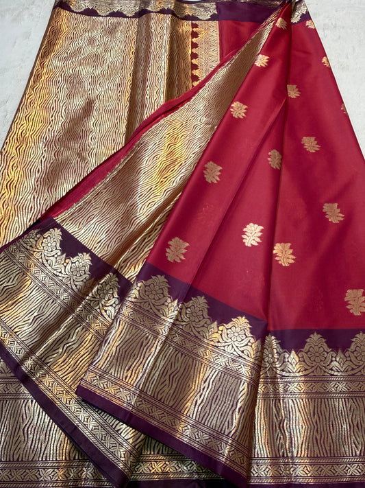 Red Soft Silk Premium Banarasi Saree