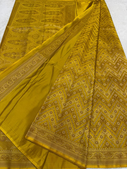 Gold Jamewar Katan Premium Banarasi Saree