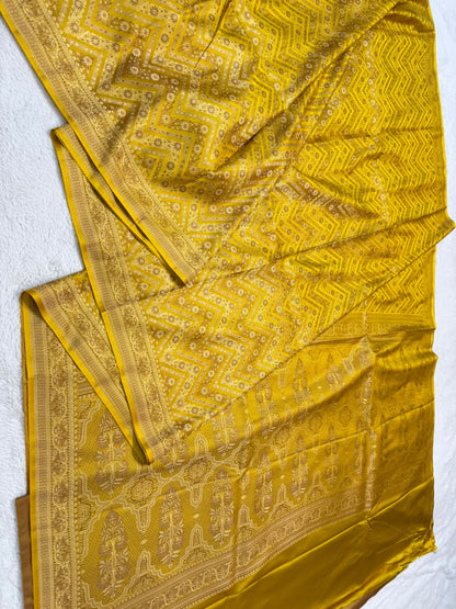 Gold Jamewar Katan Premium Banarasi Saree