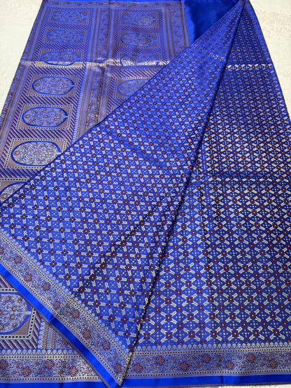 Orange Jamewar Katan Premium Banarasi Saree
