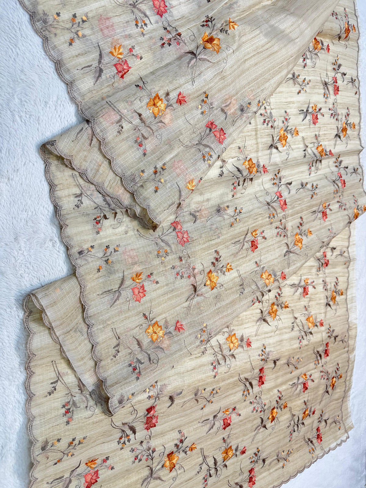 Khadi Silk Designer Cutwork Embroidery Premium Banarasi Saree