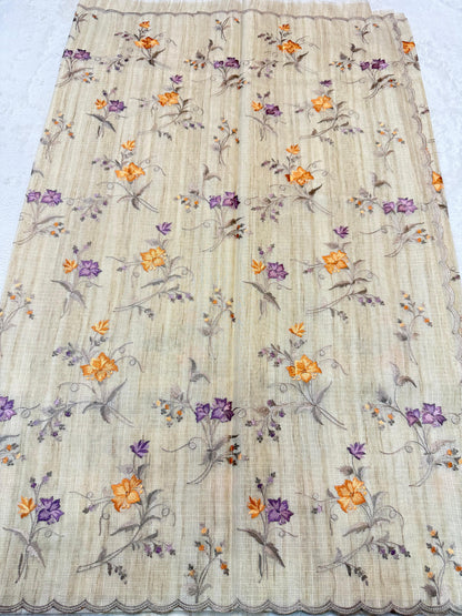 Khadi Silk Designer Cutwork Embroidery Premium Banarasi Saree
