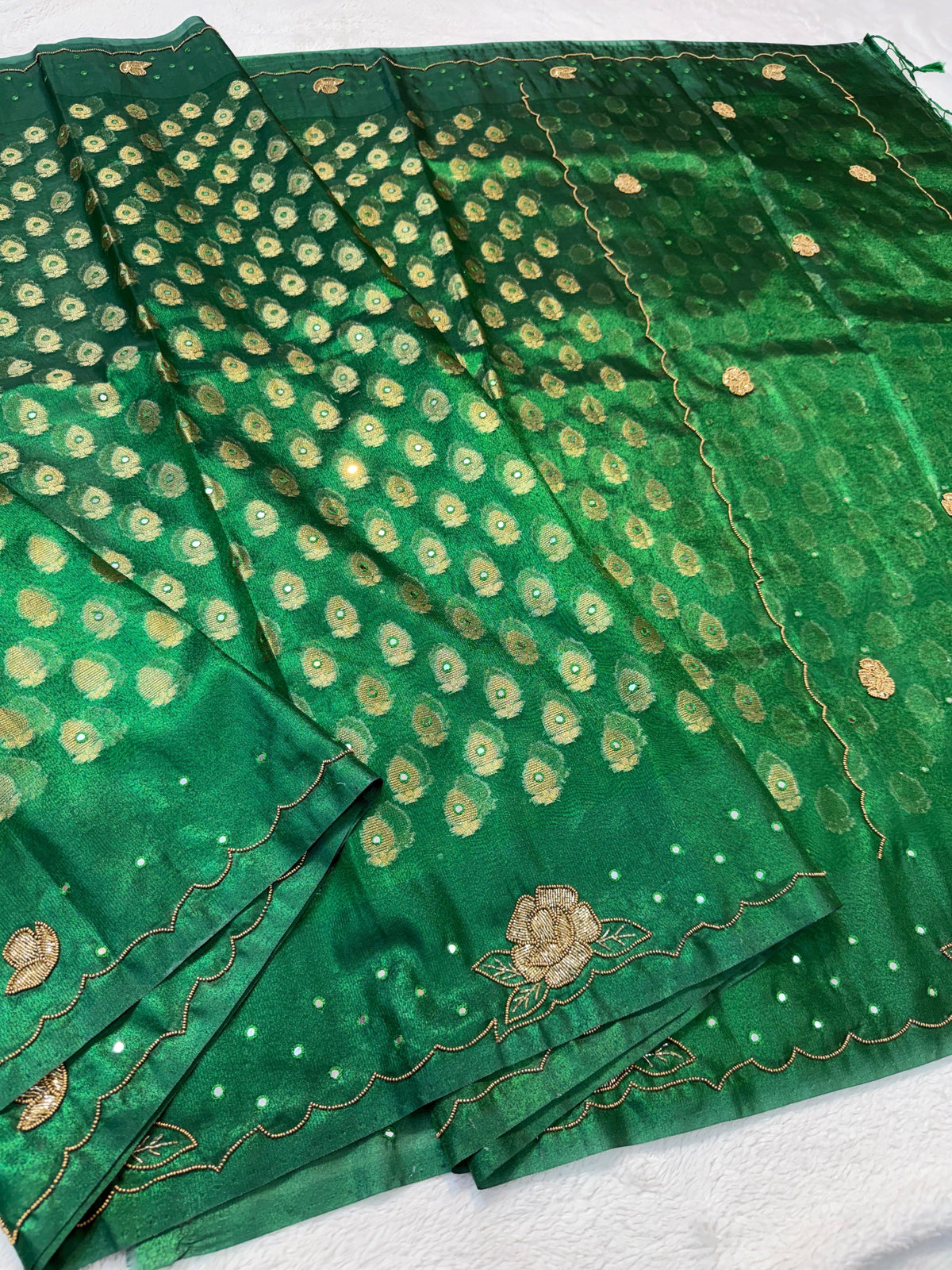 Tissue Handwork Premium Banarasi Saree