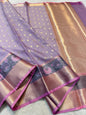 Lovender Kota Paithani Border Premium Banarasi Saree