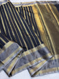 Black Soft Silk Banarasi Saree