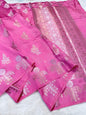 Pink Raw Mango Premium Banarasi Saree