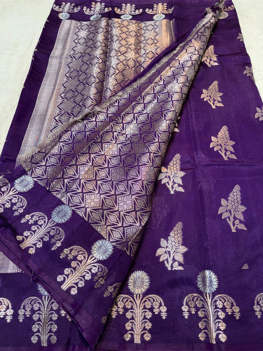 Blue Raw Mango Premium Banarasi Saree