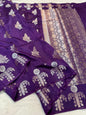 Blue Raw Mango Premium Banarasi Saree