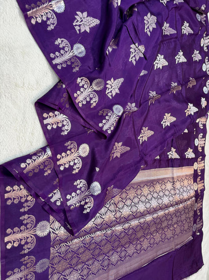 Blue Raw Mango Premium Banarasi Saree