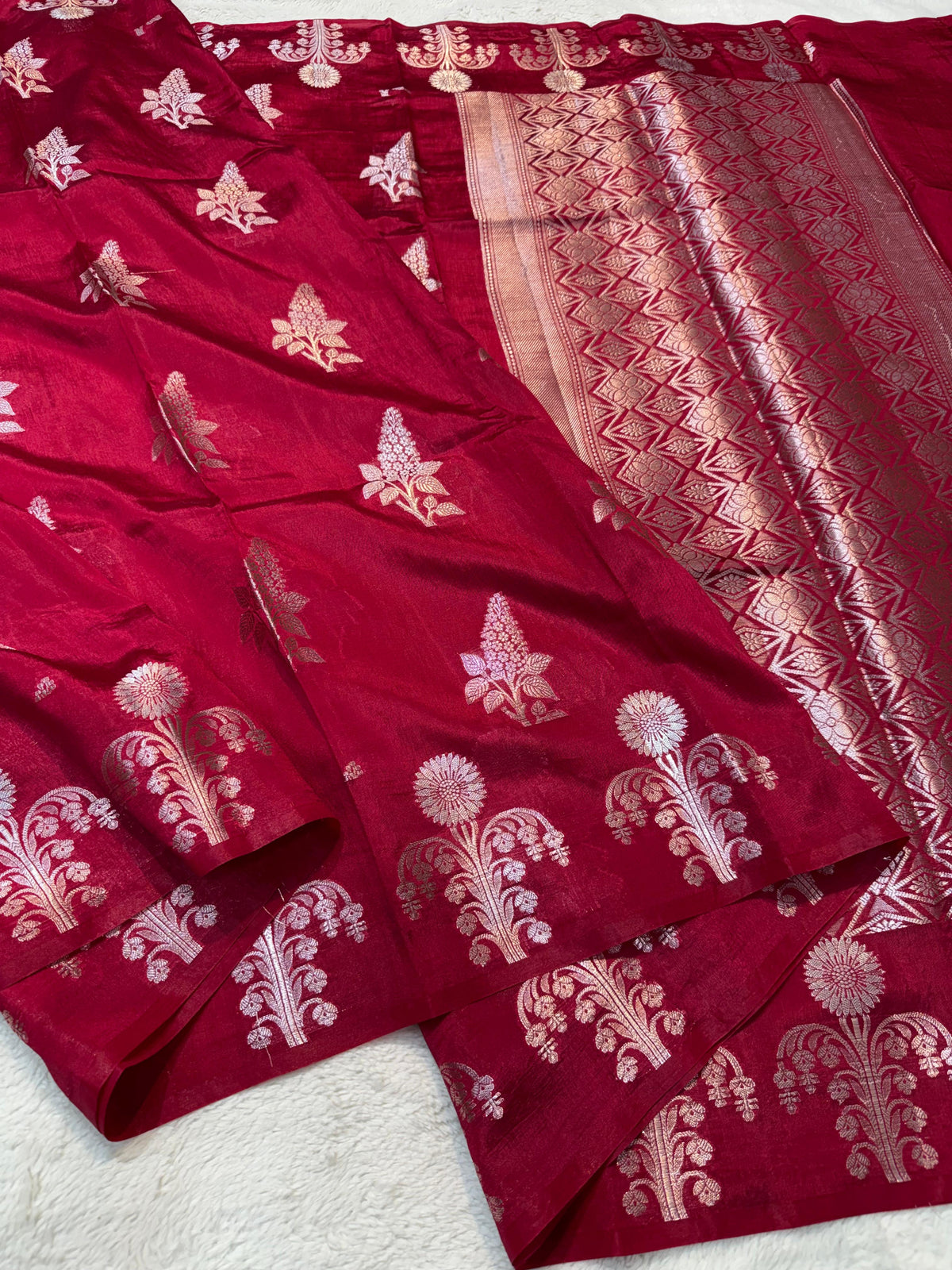 Maharani Raw Mango Premium Banarasi Saree