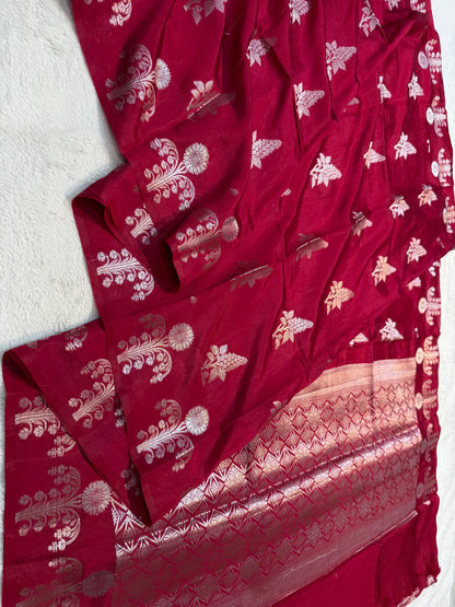 Maharani Raw Mango Premium Banarasi Saree