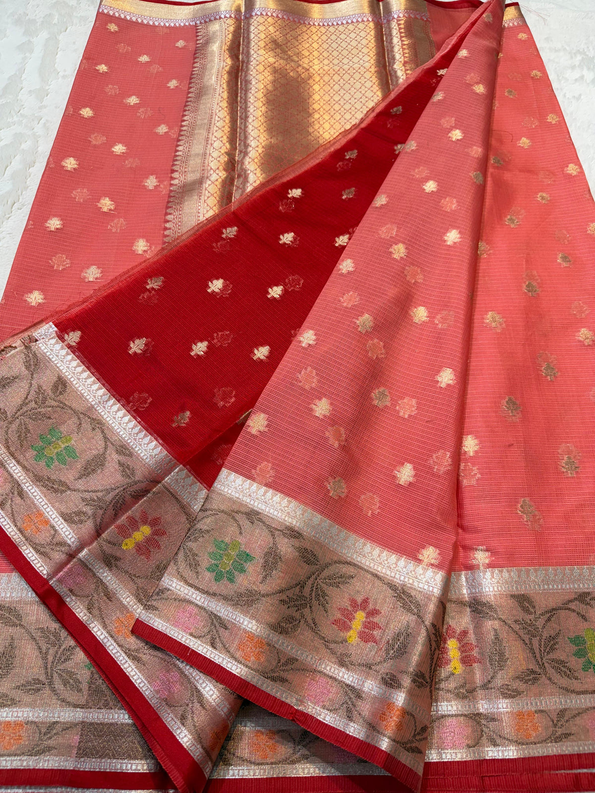 Cotton Kota Paithani Border Premium Banarasi Saree