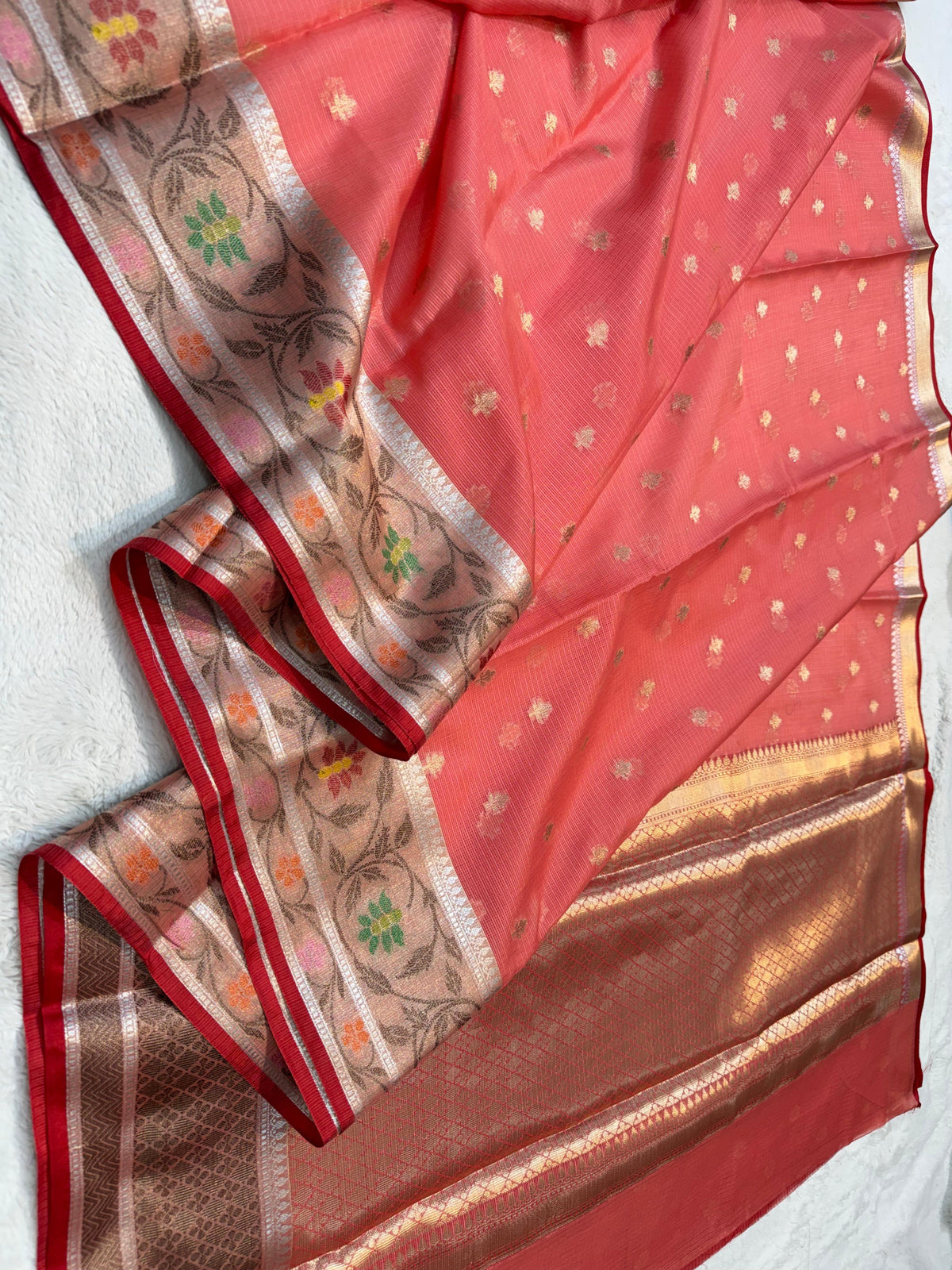 Cotton Kota Paithani Border Premium Banarasi Saree