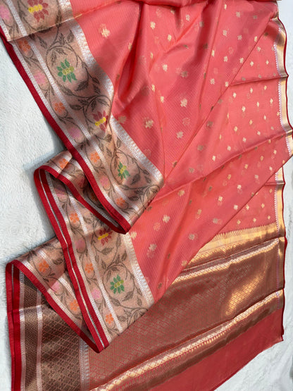 Cotton Kota Paithani Border Premium Banarasi Saree
