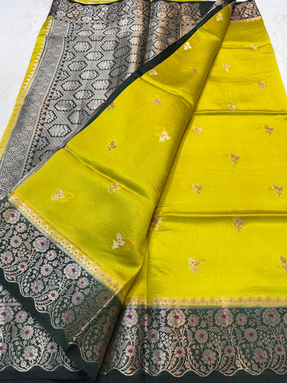Pure Mango Silk Premium Banarasi Saree