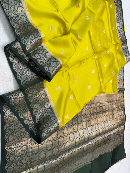 Pure Mango Silk Premium Banarasi Saree
