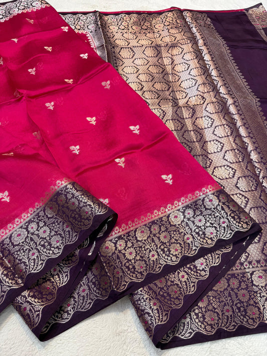 Pure Mango Silk Premium Banarasi Saree